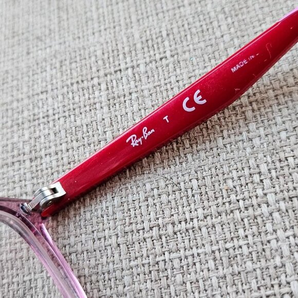 Ray-Ban Youth Glasses Frame RB1586 3777 Red/Pink Eyeglasses 47[]16 130 - Picture 10 of 12